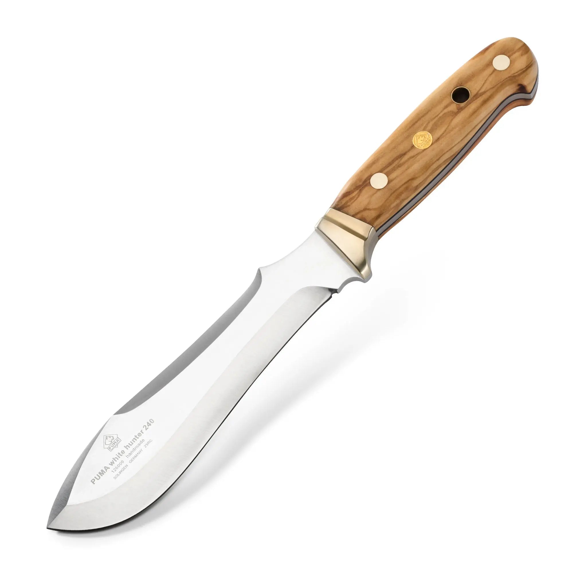 Hunting knife, outdoor knife PUMA white hunter 240, olive wood
