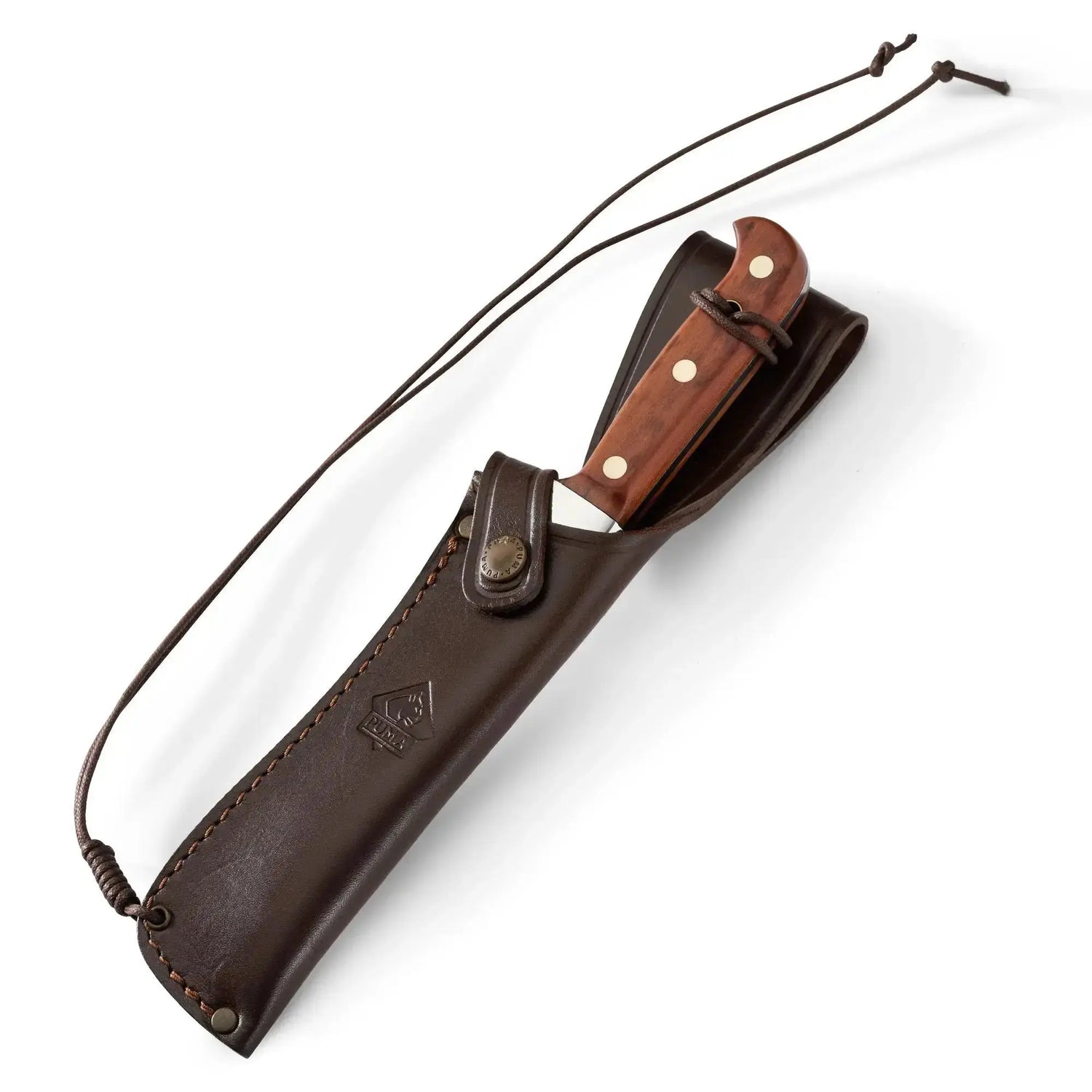 PUMA Automesser mit Lederscheide, klassisches Outdoormesser Made in Solingen