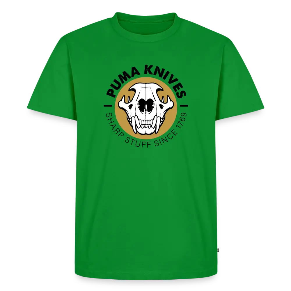 Men’s Premium T-Shirt Skull Frontal Sharp Stuff - green