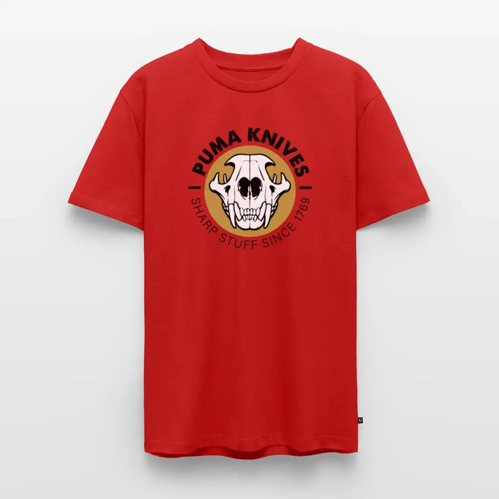Men’s Premium T-Shirt Skull Frontal Sharp Stuff - red