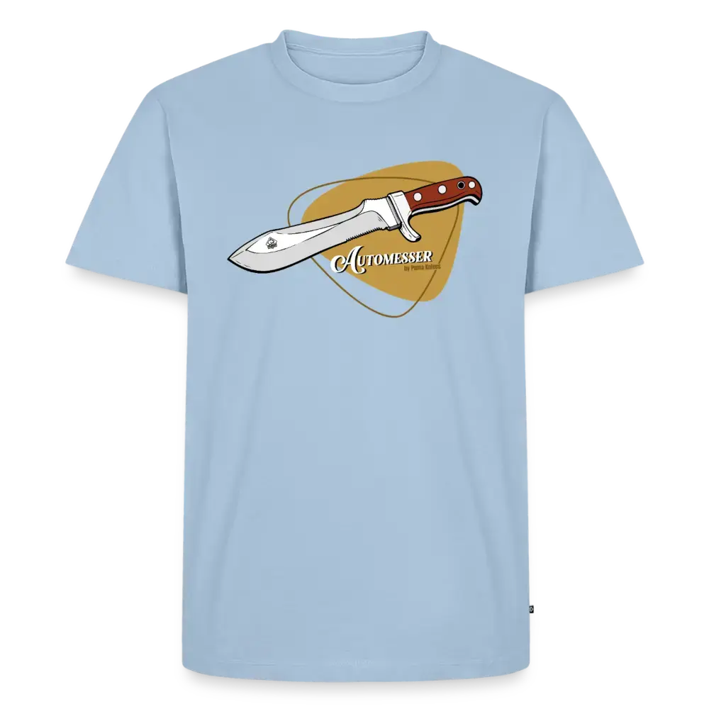 Men’s Premium T-Shirt PUMA Automesser Retrodesign - light blue