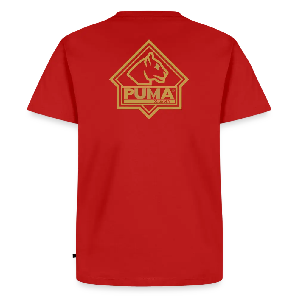 Men’s Premium T-Shirt PUMA Heritage Logo Back - red