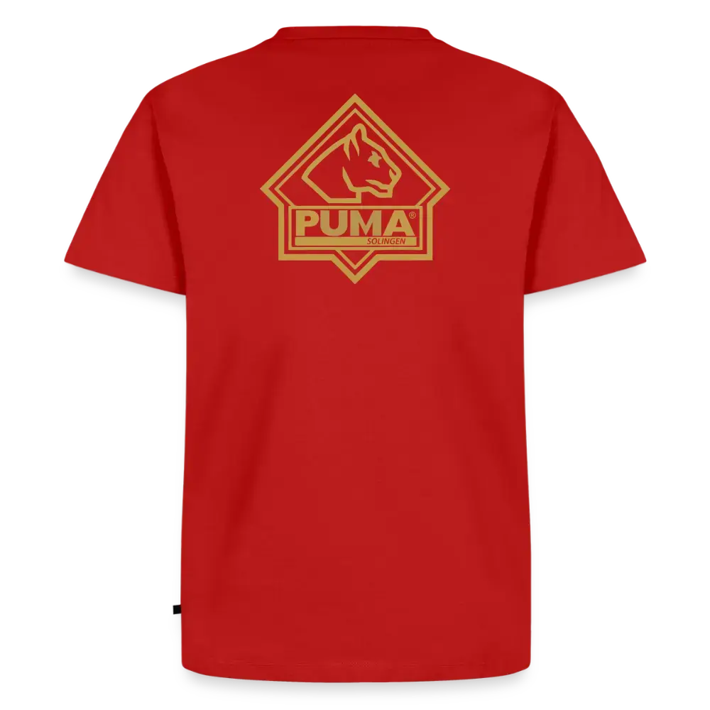 Men’s Premium T-Shirt PUMA Heritage Logo Back - red