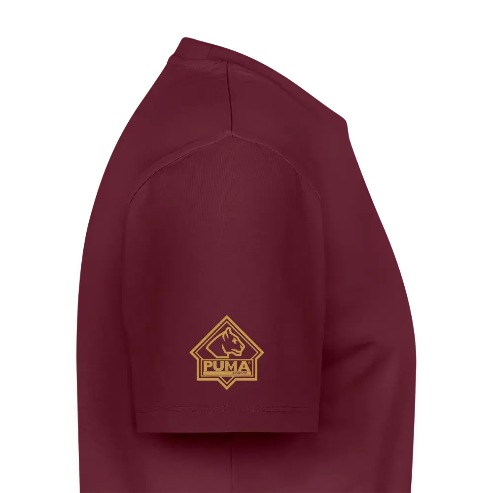 Men’s Premium T-Shirt PUMA Heritage Logo Back - burgundy