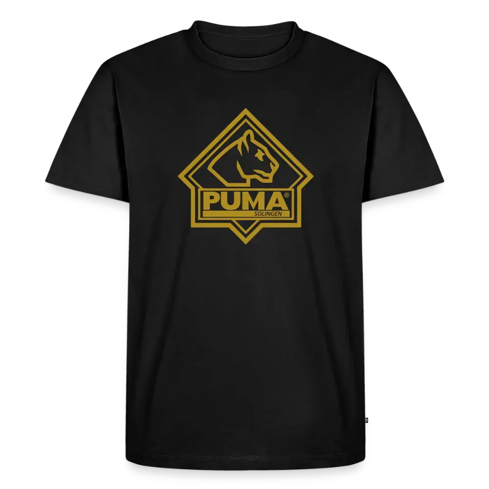 Men’s Premium T-Shirt PUMA Heritage Logo Front - black