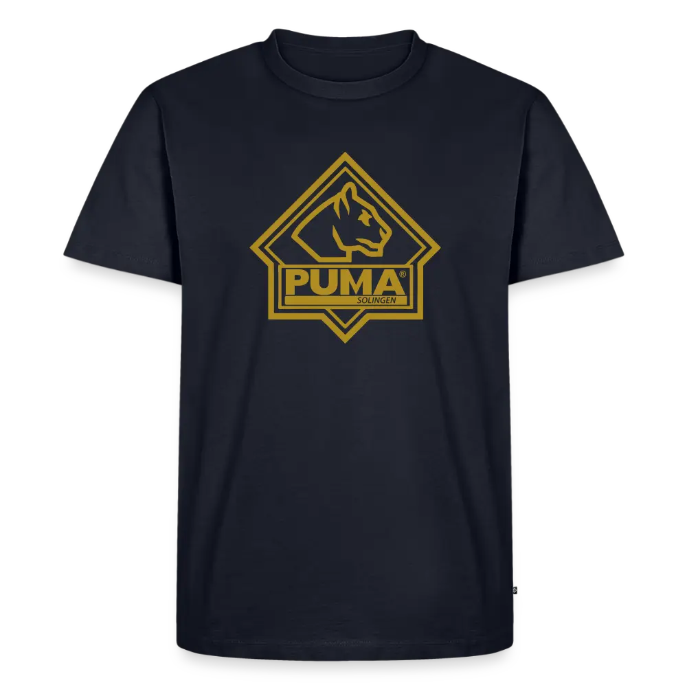 Men’s Premium T-Shirt PUMA Heritage Logo Front - navy