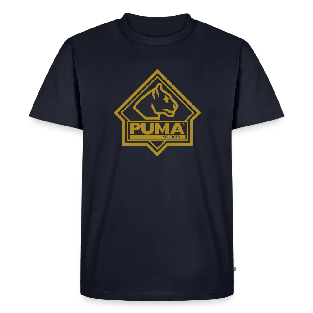 Men’s Premium T-Shirt PUMA Heritage Logo Front - navy