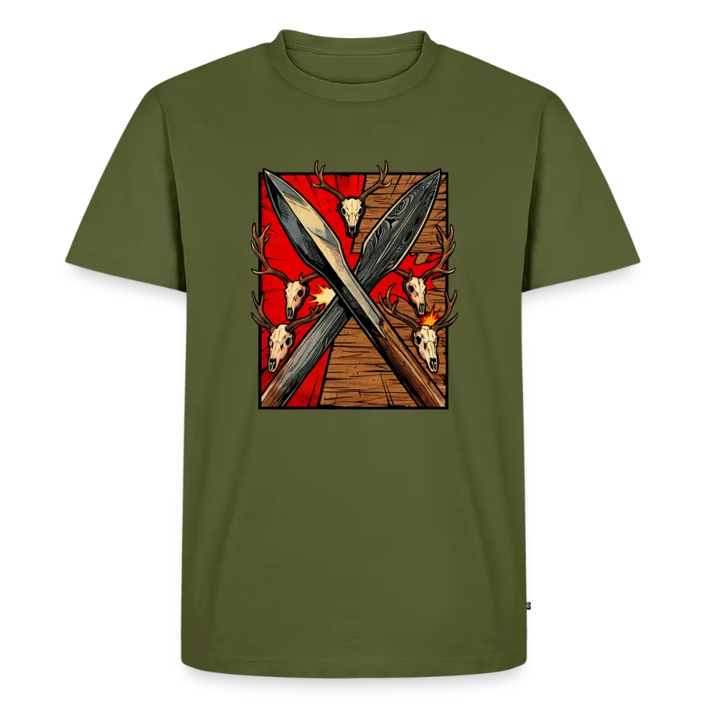Men’s Premium T-Shirt Saufeder - khaki