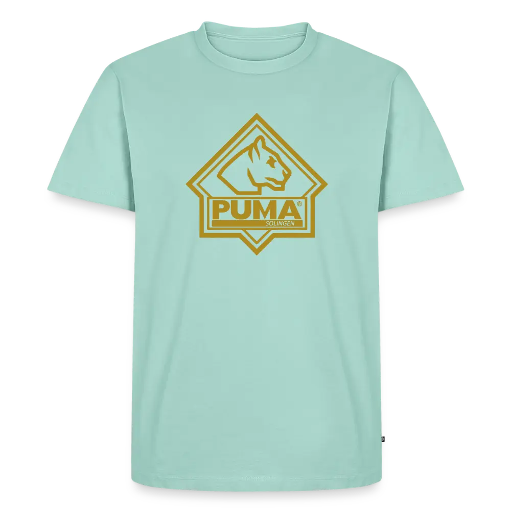 Men’s Premium T-Shirt PUMA Heritage Logo Front - mint