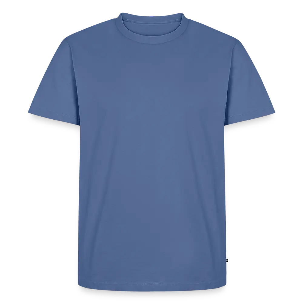 Men’s Premium T-Shirt PUMA Heritage Logo Back - stone blue