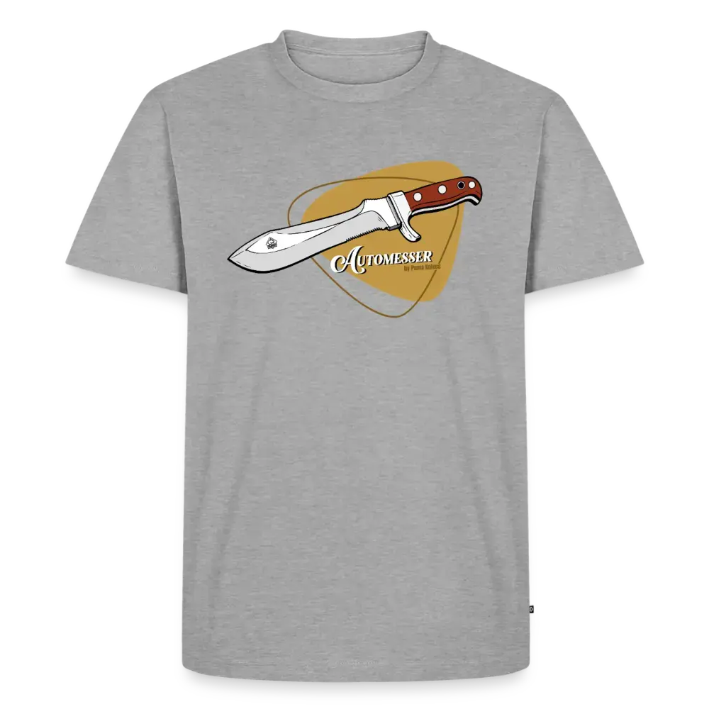 Men’s Premium T-Shirt PUMA Automesser Retrodesign - heather grey