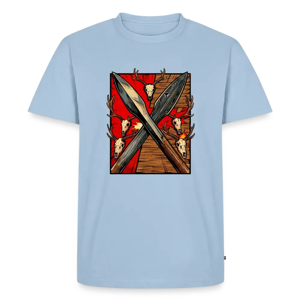 Men’s Premium T-Shirt Saufeder - light blue