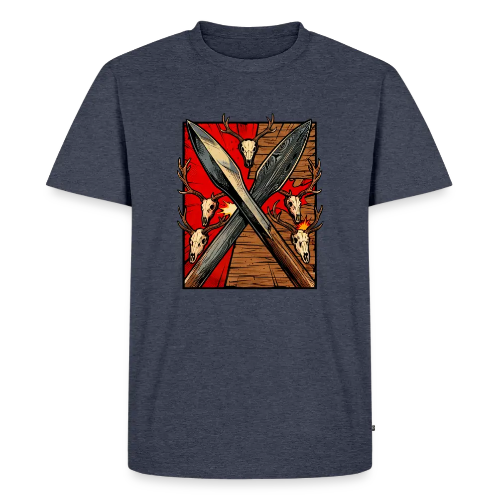 Men’s Premium T-Shirt Saufeder - heather denim