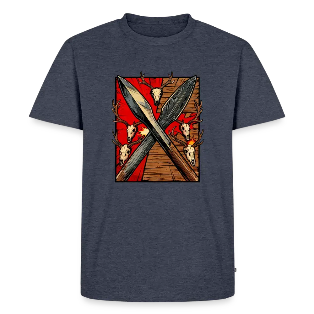 Men’s Premium T-Shirt Saufeder - heather denim