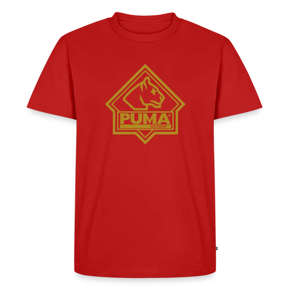 Men’s Premium T-Shirt PUMA Heritage Logo Front - red