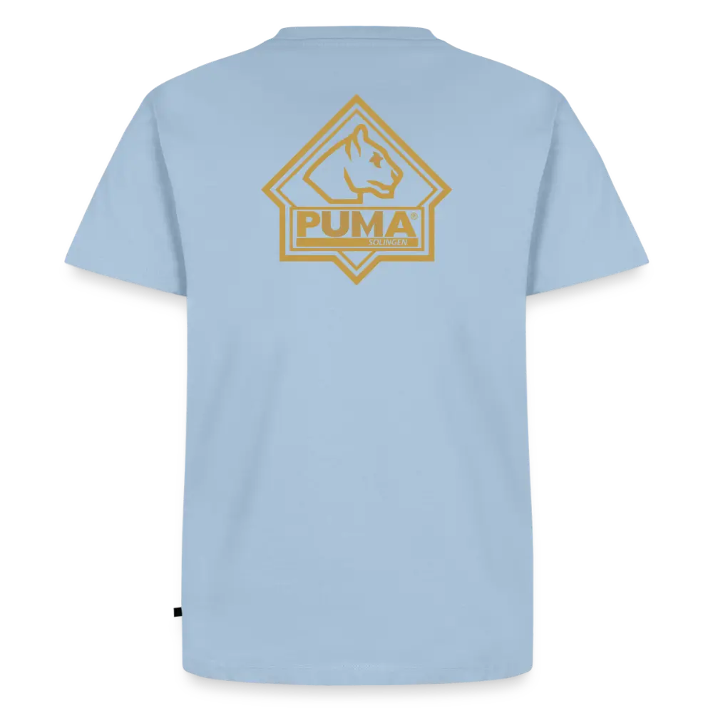 Men’s Premium T-Shirt PUMA Heritage Logo Back - light blue