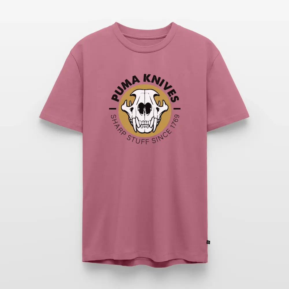 Men’s Premium T-Shirt Skull Frontal Sharp Stuff - mauve