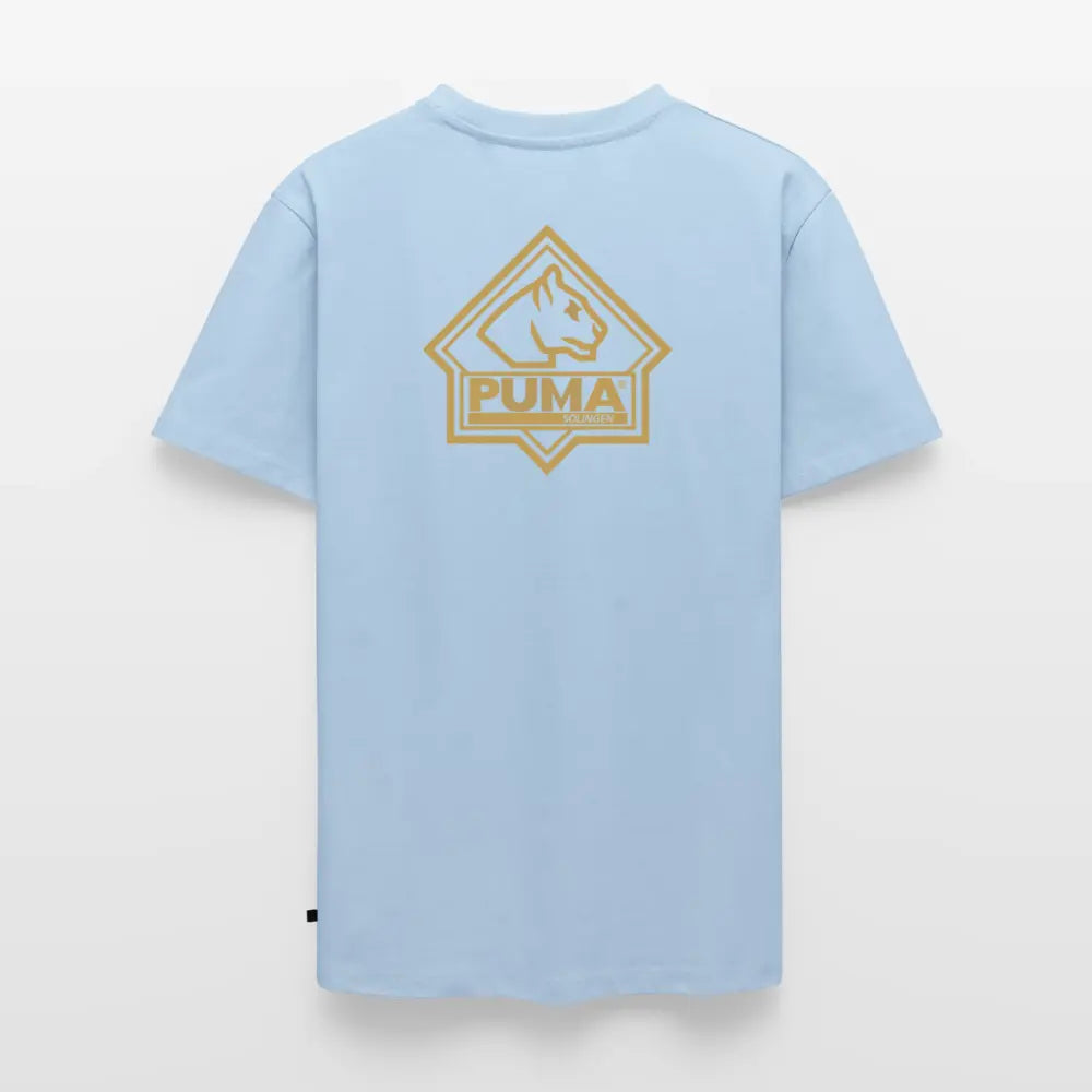 Men’s Premium T-Shirt PUMA Heritage Logo Back - light blue