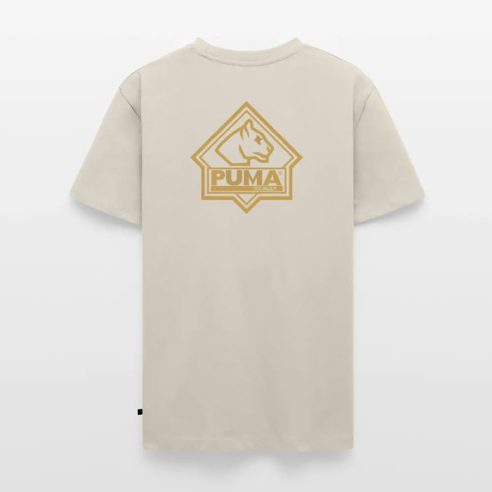 Men’s Premium T-Shirt PUMA Heritage Logo Back - beige