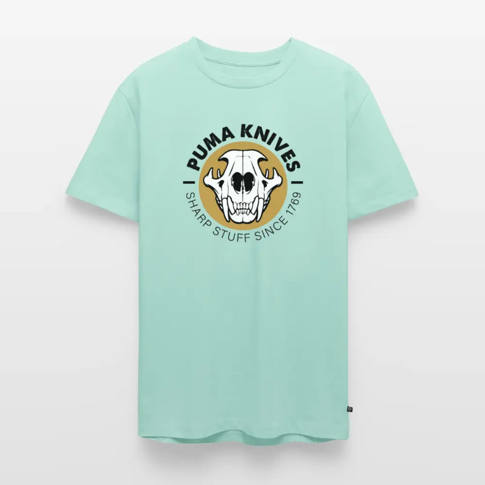 Men’s Premium T-Shirt Skull Frontal Sharp Stuff - mint