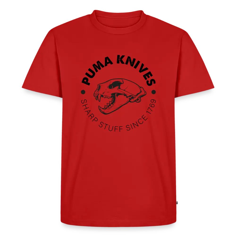 PUMA KNIVES Skull BW - red