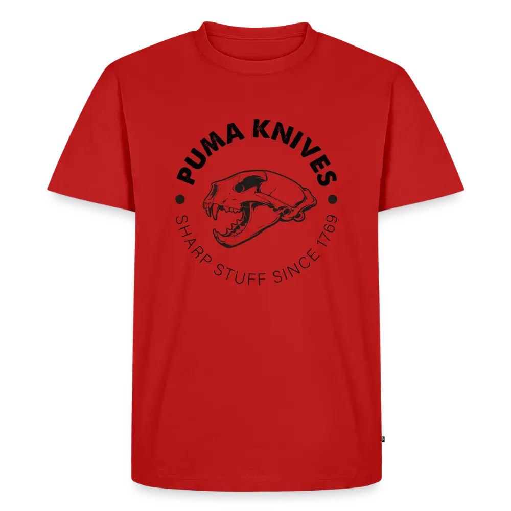 PUMA KNIVES Skull BW - red