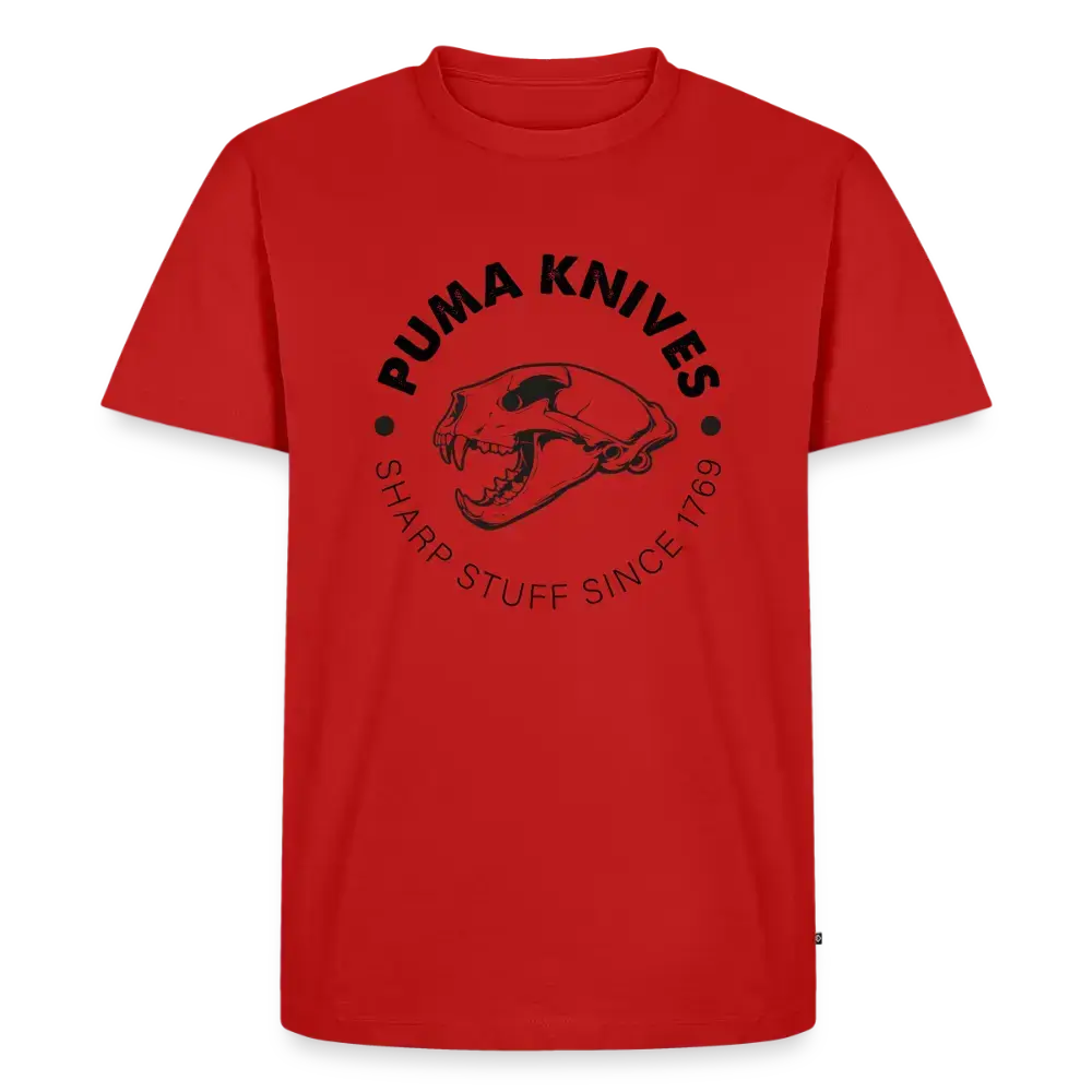 PUMA KNIVES Skull BW - red