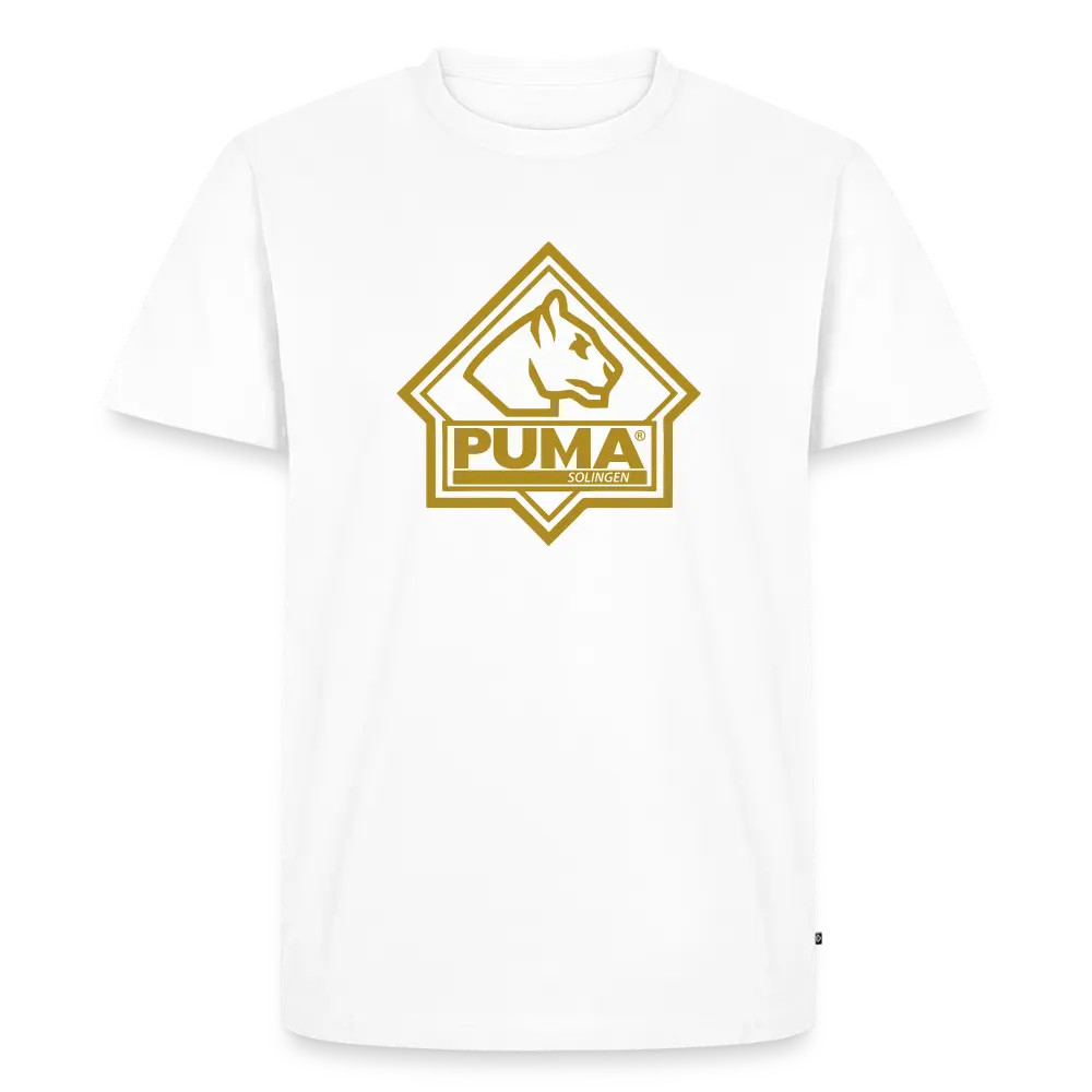 Men’s Premium T-Shirt PUMA Heritage Logo Front - white