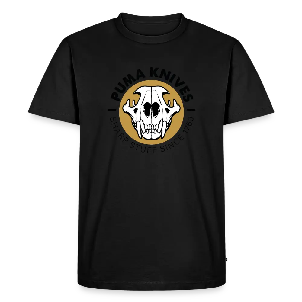 Men’s Premium T-Shirt Skull Frontal Sharp Stuff - black