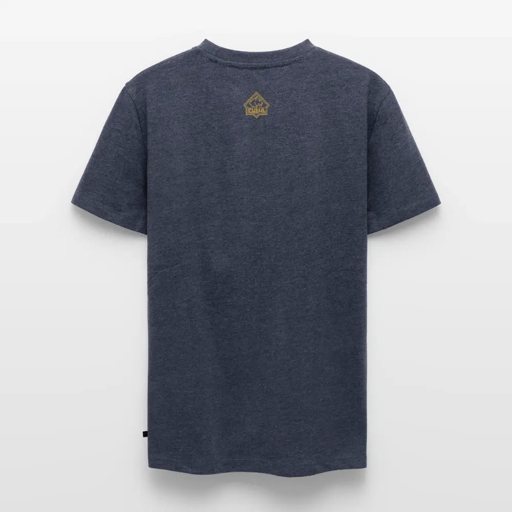 Men’s Premium T-Shirt PUMA Automesser Retrodesign - heather denim