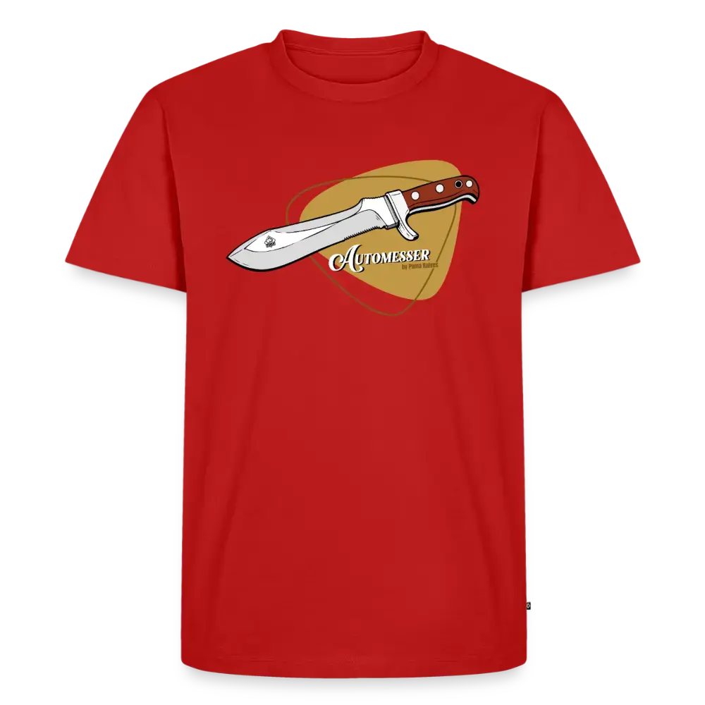 Men’s Premium T-Shirt PUMA Automesser Retrodesign - red