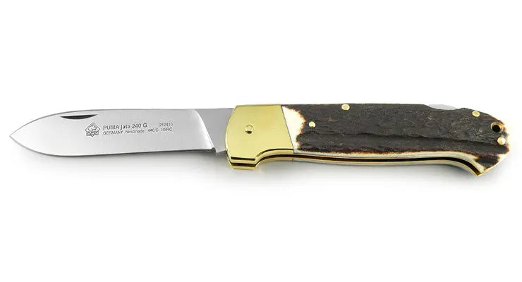 PUMA JATA 240 G Taschenmesser geöffnet, großes Jagdtaschenmesser 240-Jubiläum Solingen