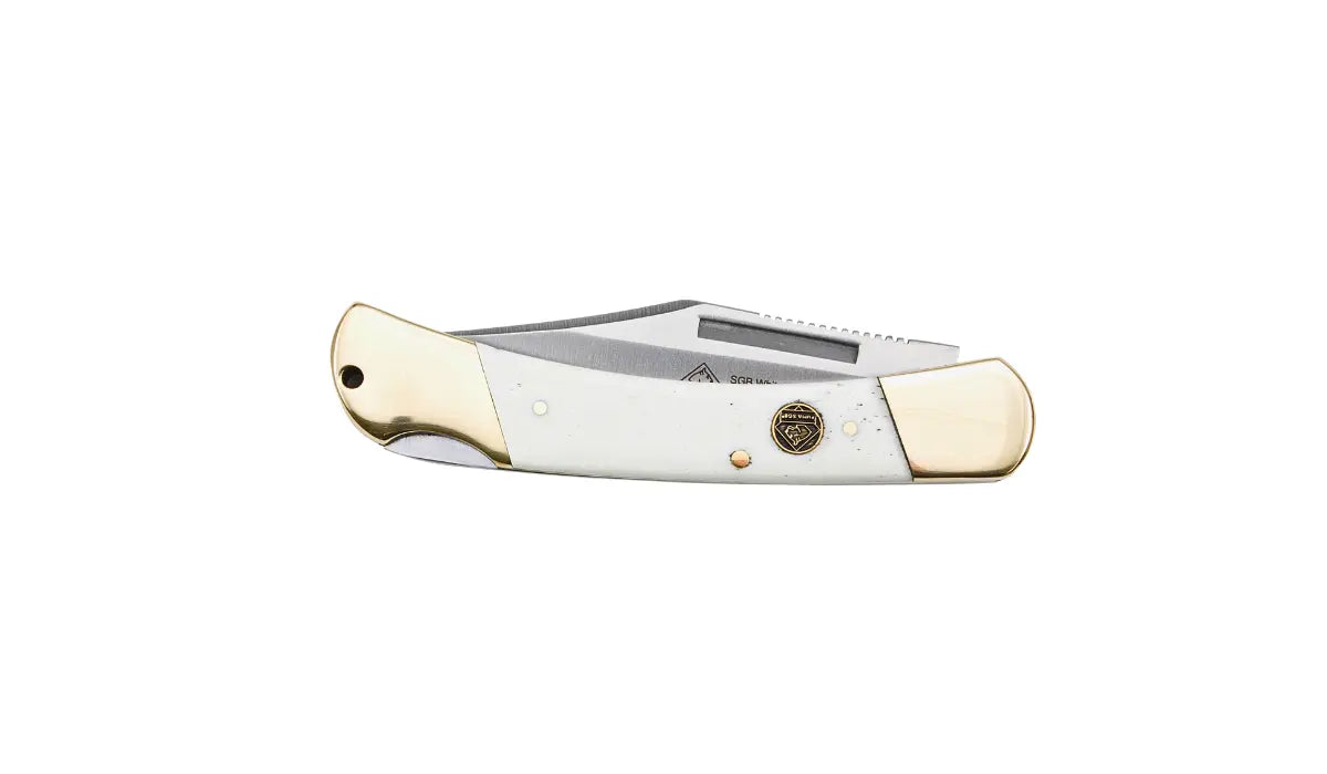 PUMA SGB Whitetail, Clippointklinge, weißer Knochen