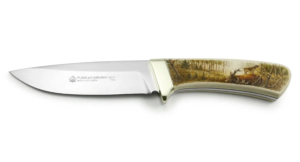 PUMA art collection, Totverbeller / Hochwildsignal (Hirsch tot), rotwildmesser, Unikat,