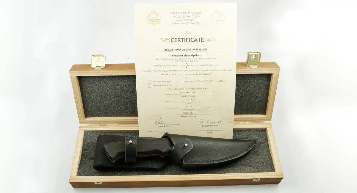 PUMA unicum Jagdmesser, Mooreiche, DS93X™, Unikat