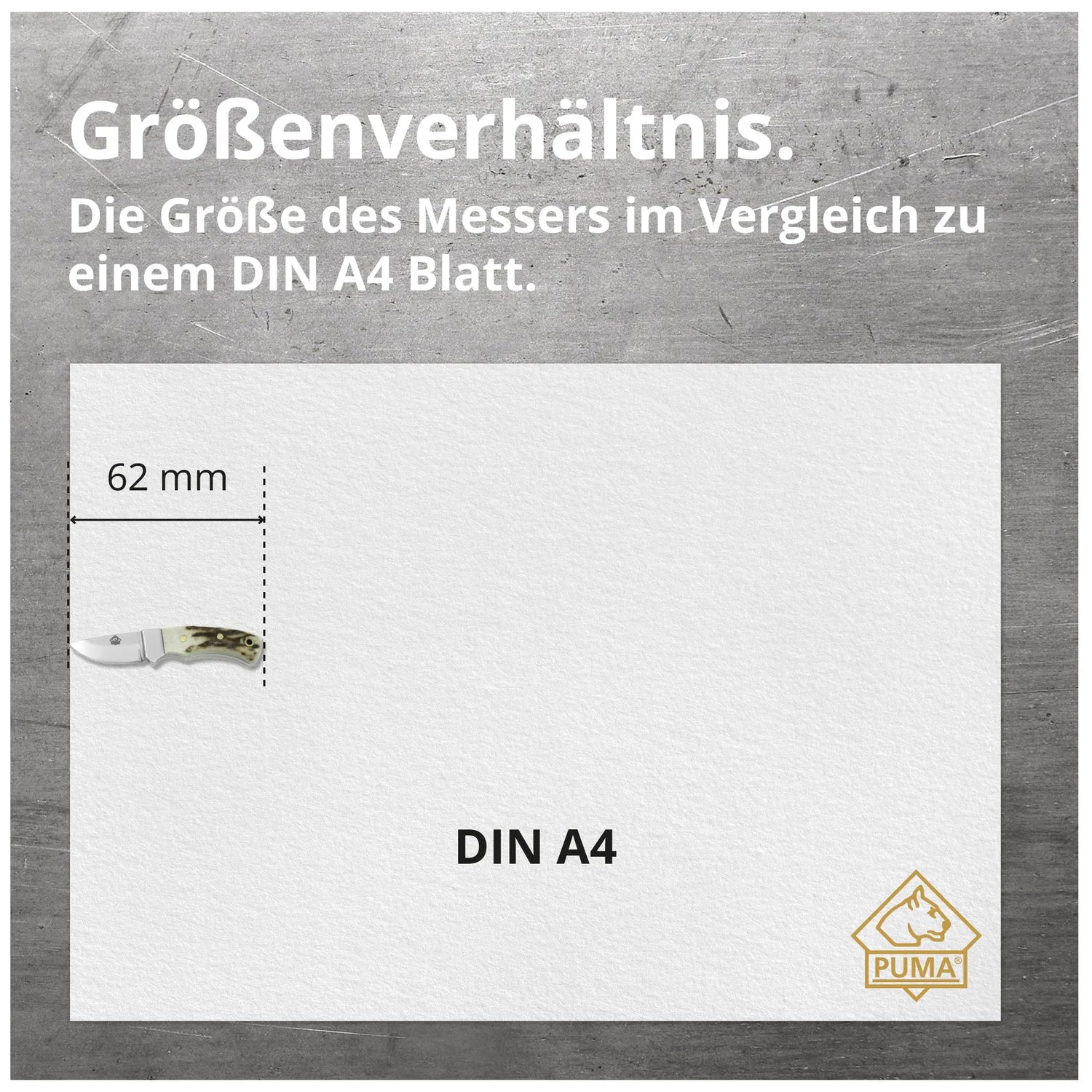 PUMA mini skinmaster, integral (Miniatur Messer)