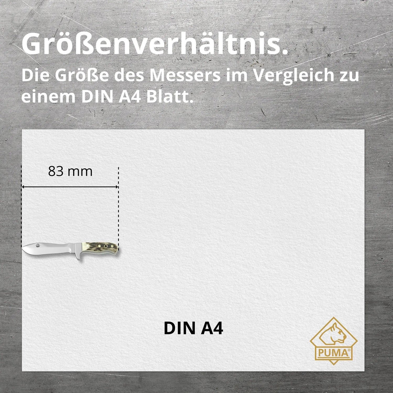 PUMA mini white hunter (Miniatur Messer)