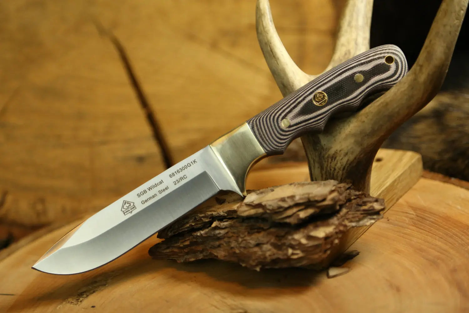 Outdoor knife, hunting knife, Puma SGB Wildcat, G10 black – PUMA