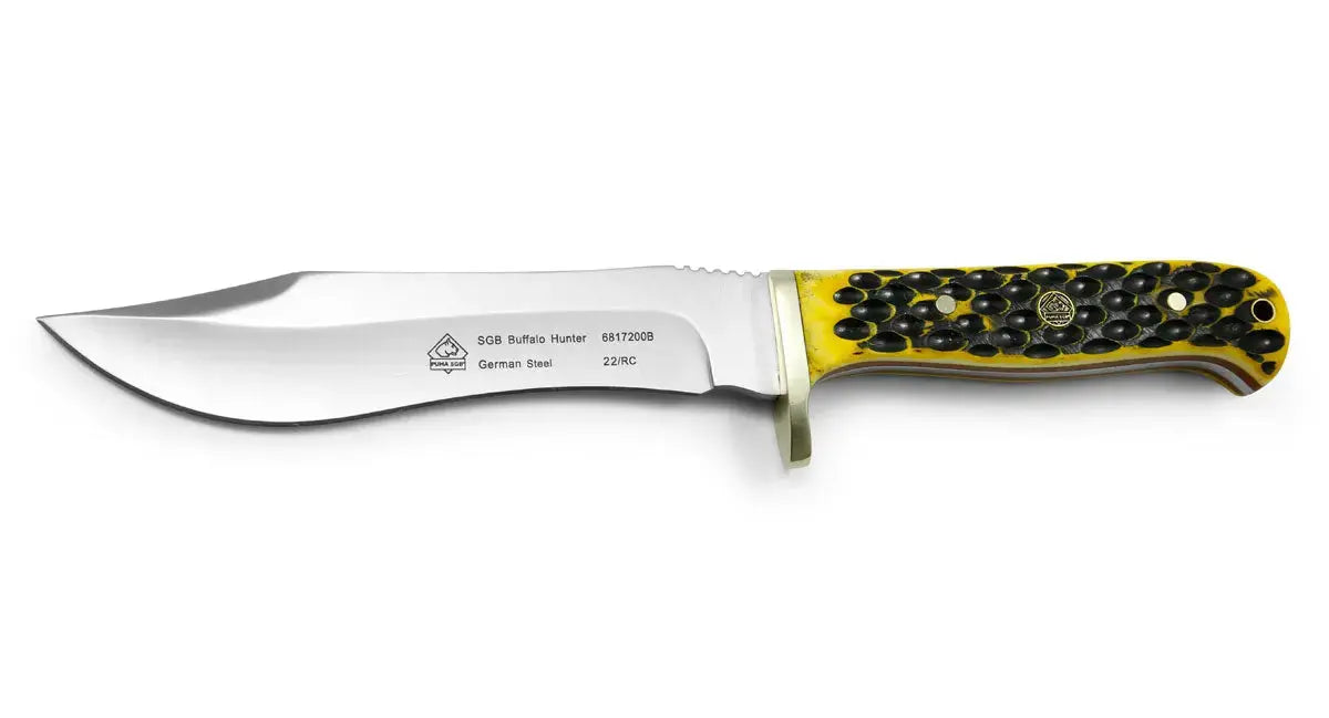 Jagdmesser Outdoormesser PUMA SGB Buffalo Hunter, jigged bone