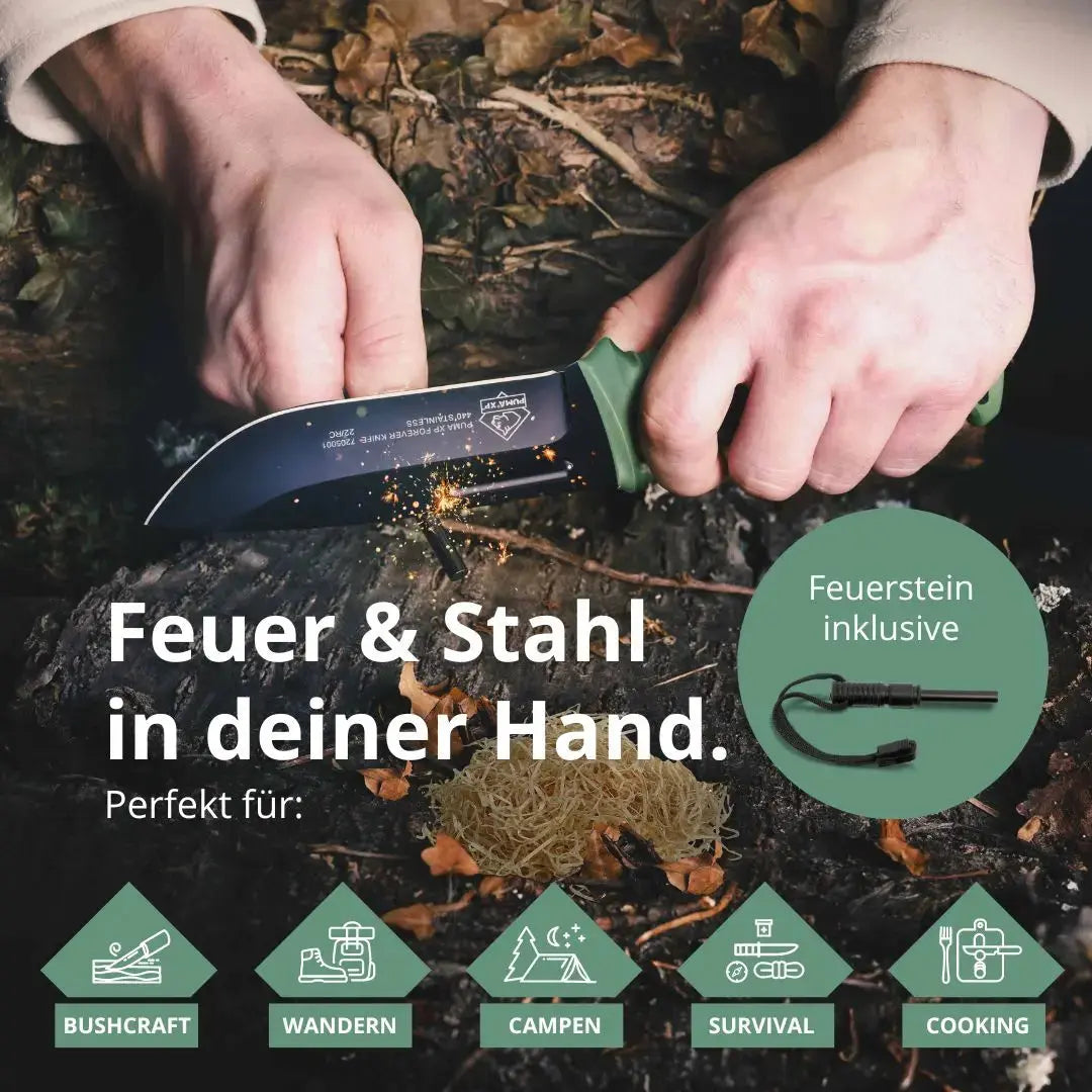 PUMA XP forever survival knife mit Feuerstarter
