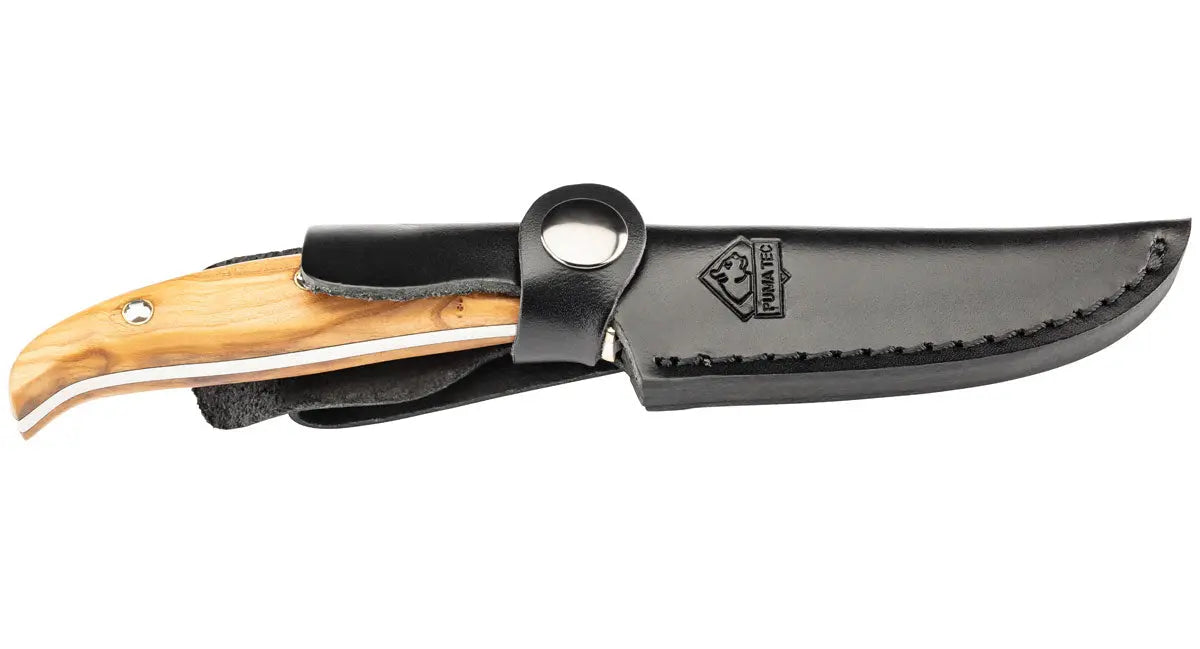 PUMA TEC Gürtelmesser, Olivenholz mit Mosaikpins