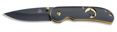 (nicht mehr lieferbar) PUMA TEC Einhandmesser (Liner Lock Goldplatinen)