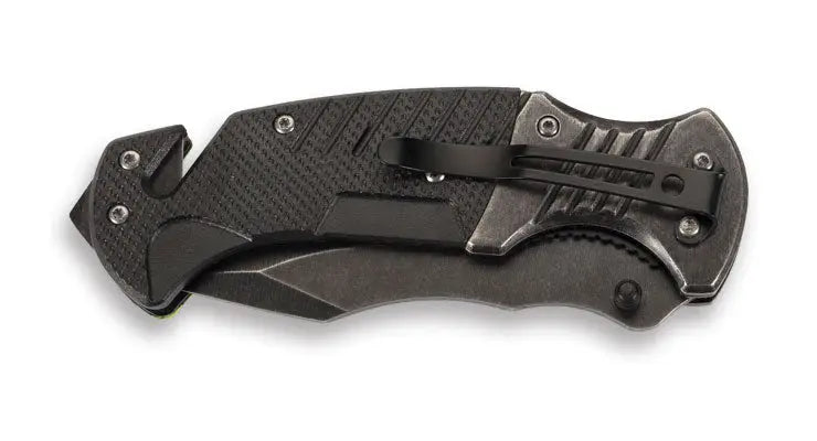 PUMA TEC Einhand-Rettungsmesser, Camo / grün