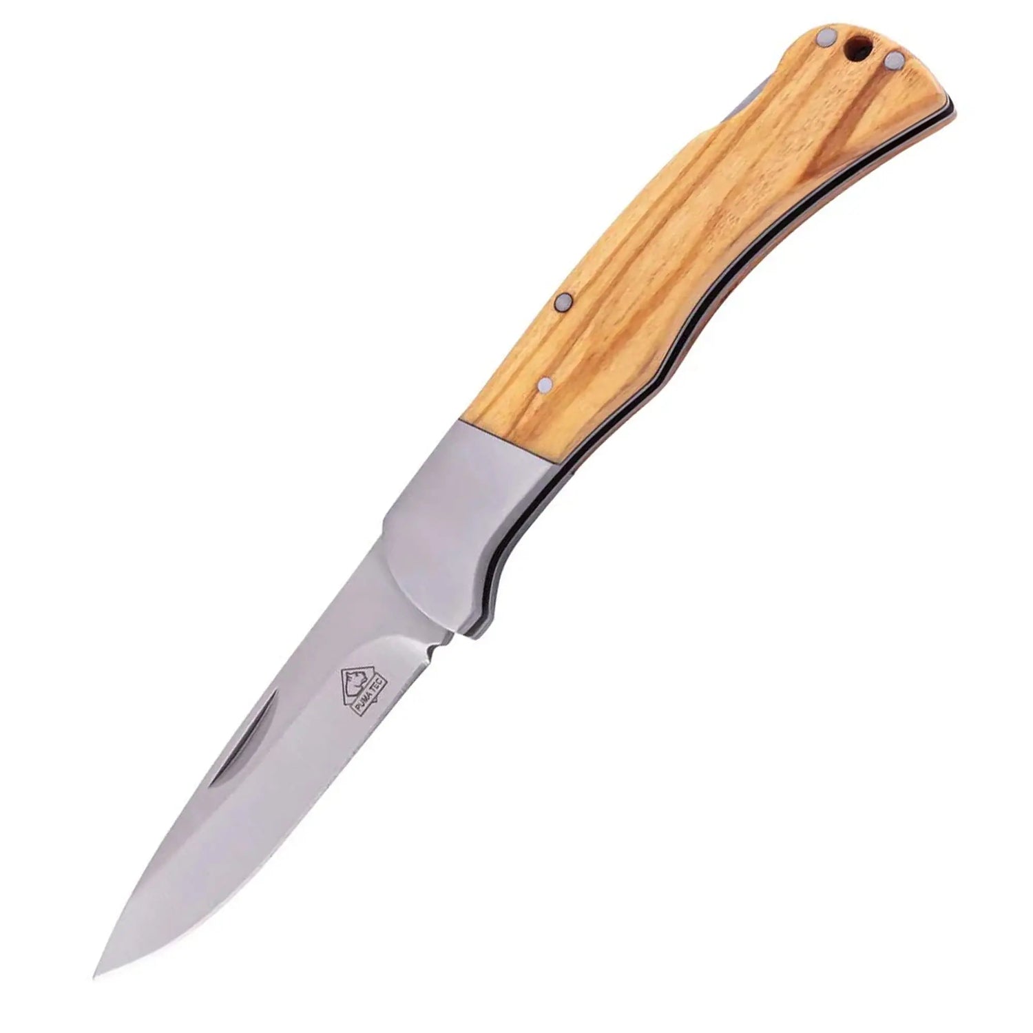 PUMA TEC pocket knife, olive wood