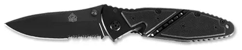 PUMA TEC G10 Beschalung AISI 420 Einhandmesser geöffnet, modernes Taschenmesser mit G10-Griffschalen, Art.-Nr. 7306011