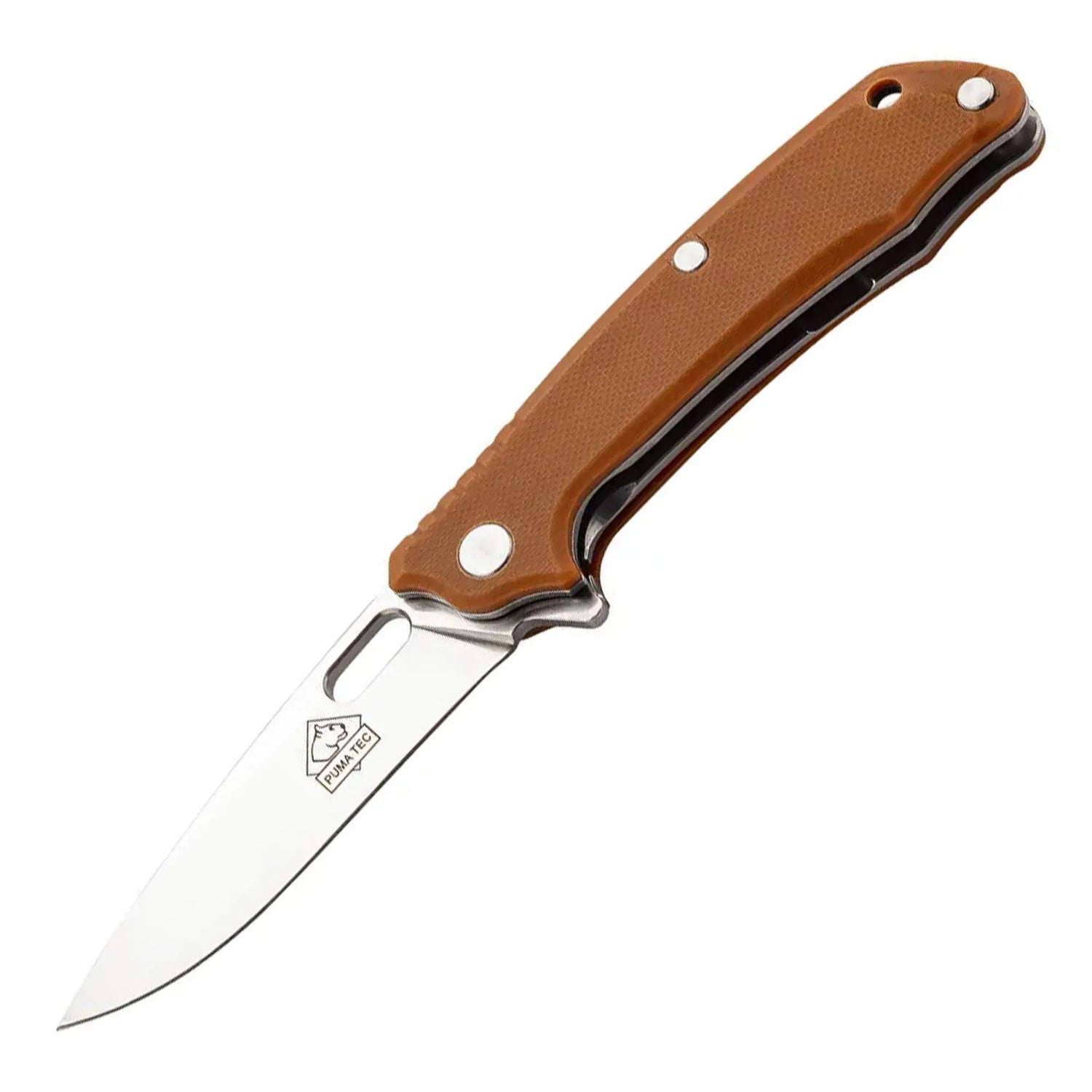 PUMA TEC Einhandmesser (sandfarbene G10, Flipper, Frame Lock) - PUMA GmbH IP Solingen