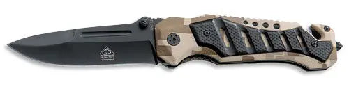 PUMA TEC Einhand- Rettungsmesser (Camouflage-Optik)