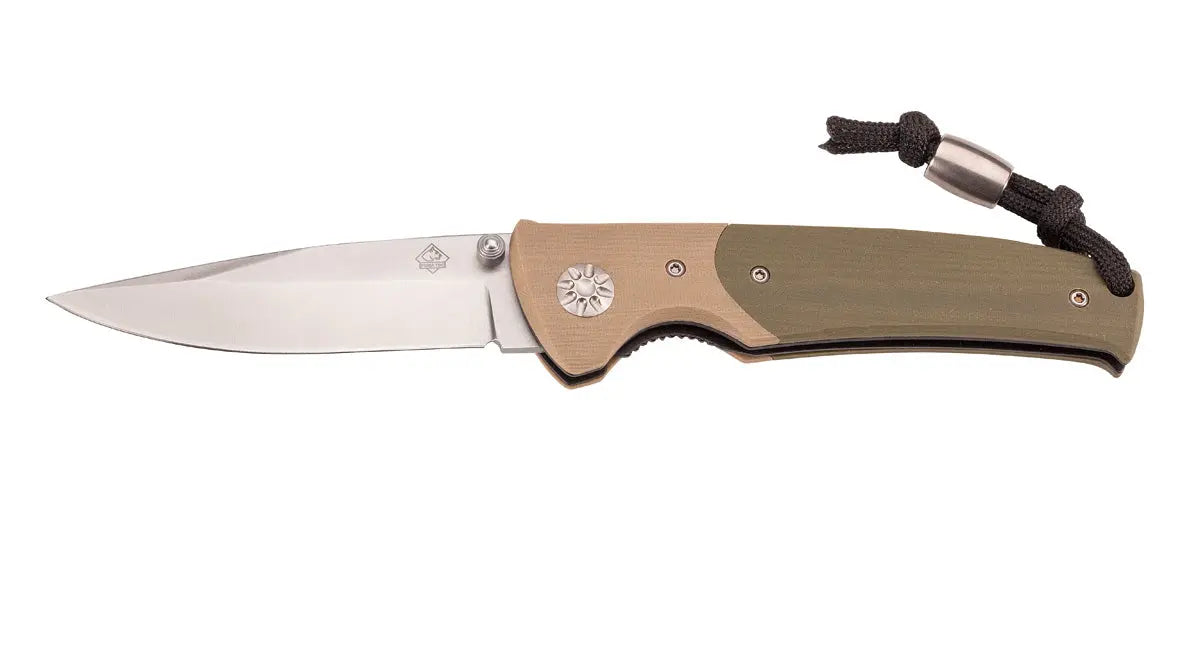 PUMA TEC Einhandmesser, G10 braun olive