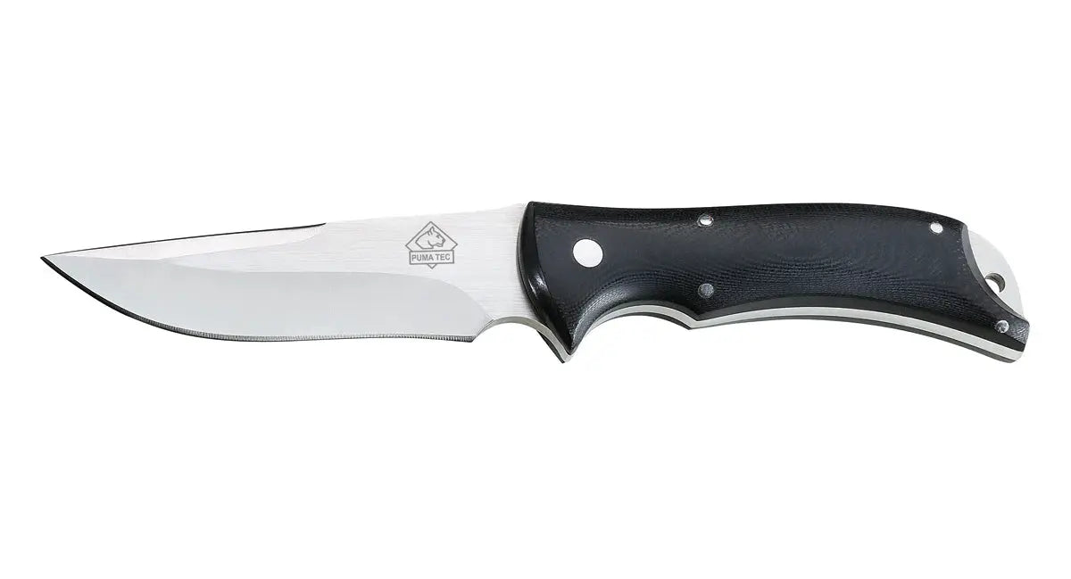 PUMA TEC Guertelfeststehend G10 Auslaufmodell Frontansicht, Outdoormesser G10-Griff