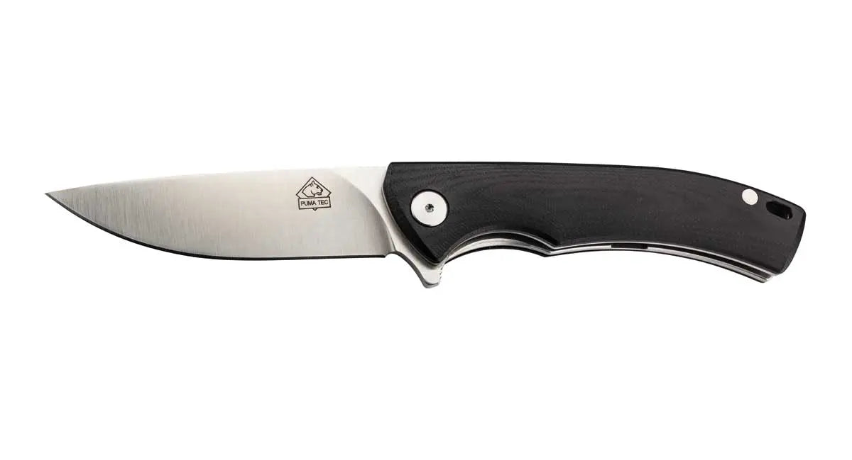 PUMA TEC pocket knife, one-handed, G10 black with clip – PUMA GmbH